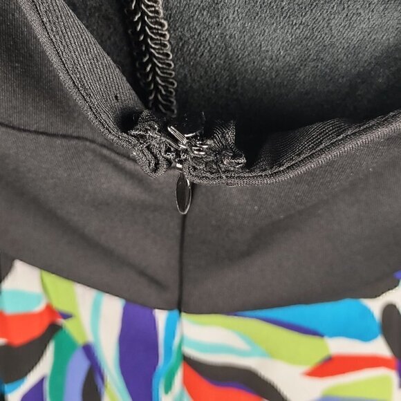 Nicole Miller Rainbow Maxi Dress Sleeveless Size 16 - Picture 7 of 10